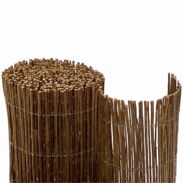 Rollzaun aus Weide zur Gartengestaltung