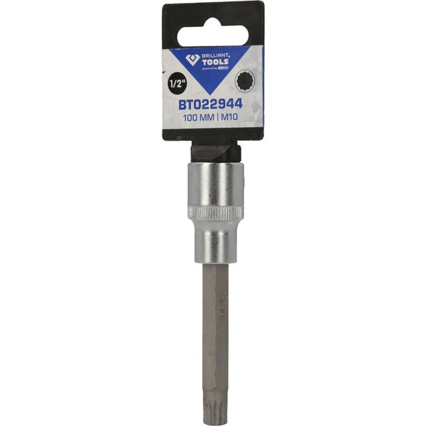 Brilliant Tools Steckschlüssel-Einsatz Vielzahn 1/2 Zoll 100 mm