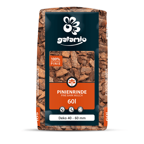 Galamio Rindenmulch Pinie Deko 60l x 39 Sack 2340l Palette