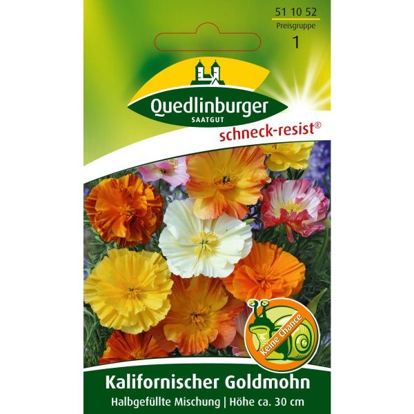 Kalifornischer Gold-Mohn halbgefüllte Mischung Samen von Quedlinburger SAATGUT