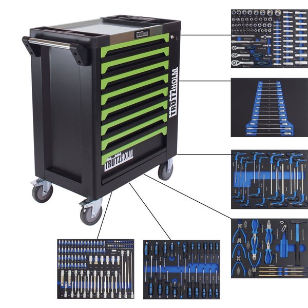 Werkzeugwagen mit Werkzeugsortiment