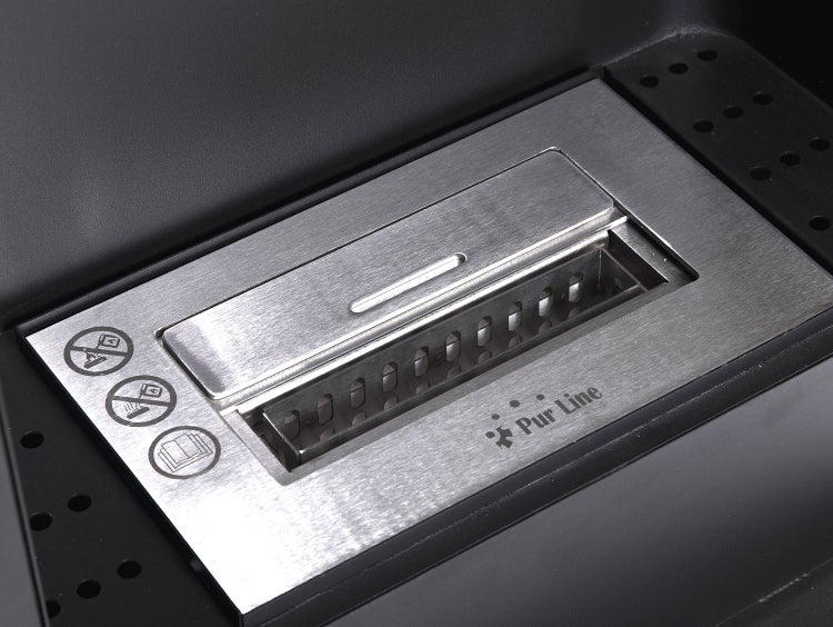 Pur Line Bioethanolbrenner aus Edelstahl mit Bedienhinweisen