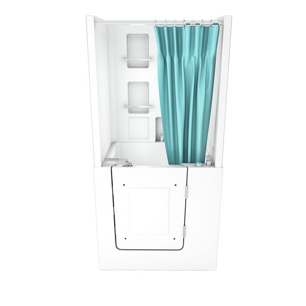 Seniorendusche Wanne Whirlpool S02D-WP-TH-B-R 100x78x205cm