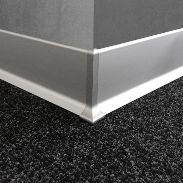 FLOORDIREKT Sockelleiste Aluminium - KWS 606 - Höhe: 6 cm - Länge: 1,90m