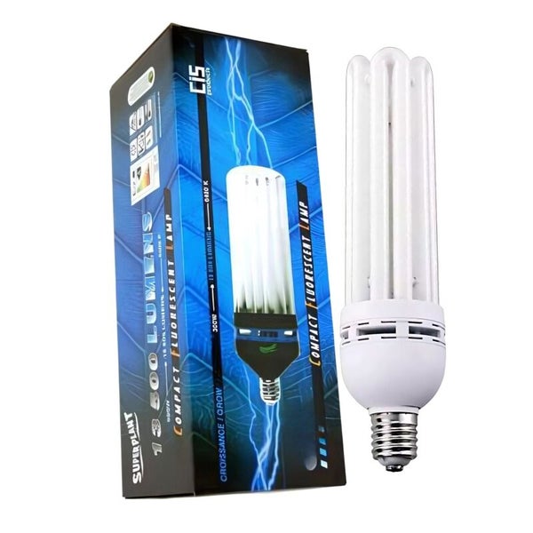 Pure Light 125W Energiesparlampe Blau Wachstum – CFL Pflanzenlampe 6400K – E40 Fassung, Integriertes Vorschaltgerät, Kaltlicht für optimales Pflanzenwachstum