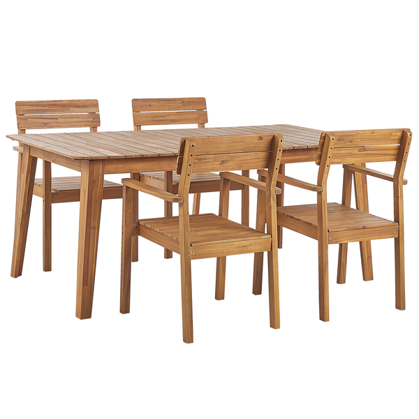 Gartenmöbel Set 4-Sitzer FORNELLI Akazienholz Braun