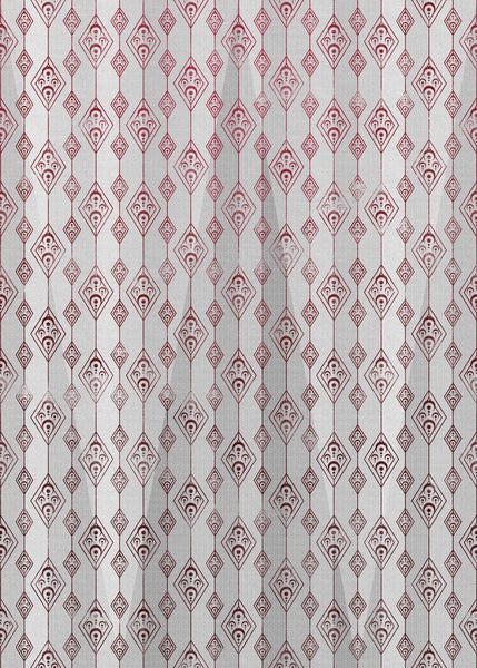 Tapete mit sich wiederholendem Rautenmuster