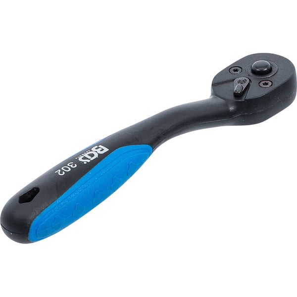 Umschaltknarre mit blauem Griff und BGS Logo