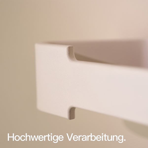 Designfabrik Hamburg Küchenrollenhalter ohne Bohren selbstklebend Schwarz Weiß