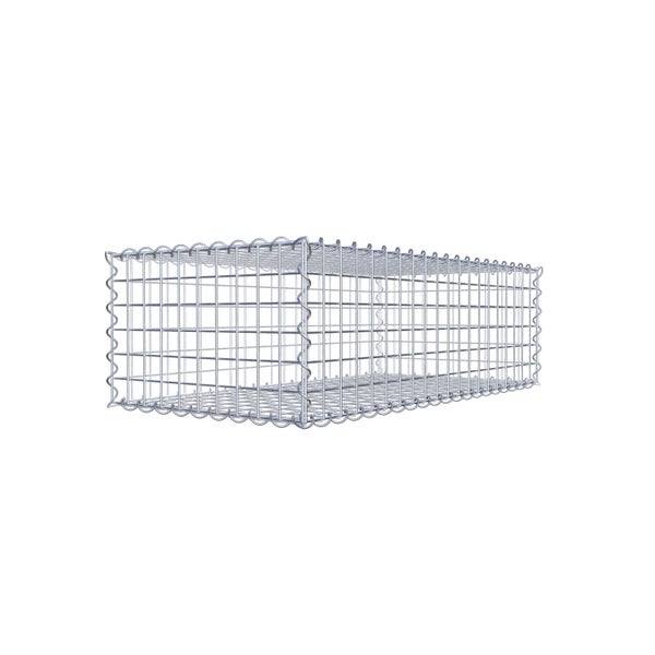 Gabione 100 cm x 30 cm x 50 cm (L x H x T), Maschenweite 5 cm x 5 cm, Spirale