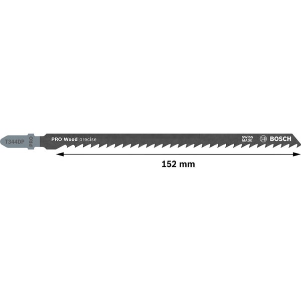 Bosch PRO Wood precise T344DP Stichsägeblatt 152 mm 5-tlg. - 2608633A36