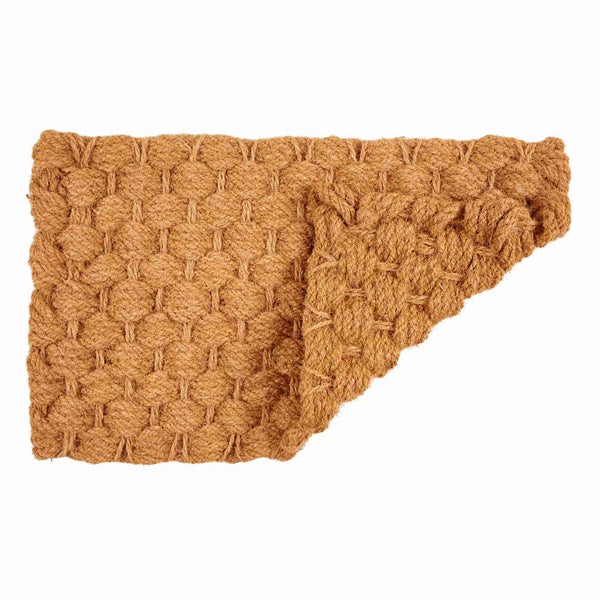 Fußmatte aus Kokosfaser mit grober Webstruktur