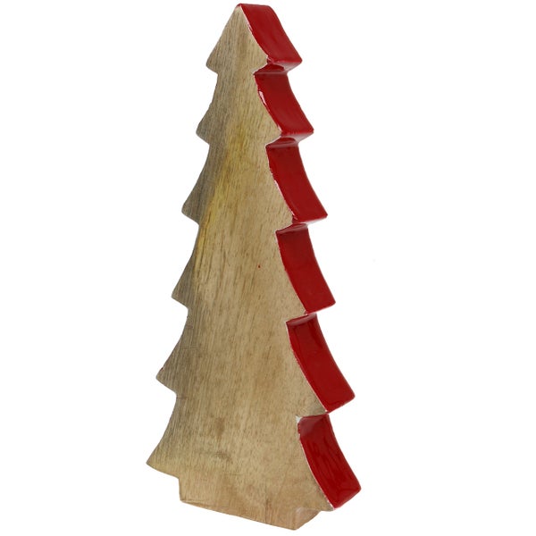 Dekorativer Weihnachtsbaum aus Holz