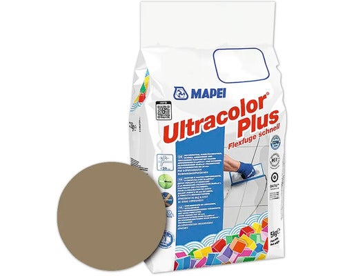 Mapei Ultracolor Plus Flexfuge Schnell 5 Kilogramm im Beutel zur Verfugung von Wand und Bodenfliesen