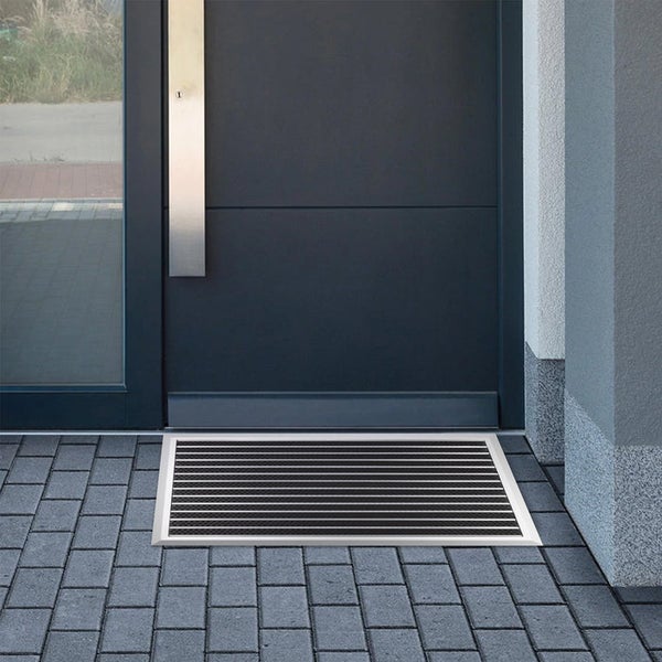 FLOORDIREKT Fußmatte Spectral - Aluminium-Türmatte - mit Bürsten - 47 x 68 cm