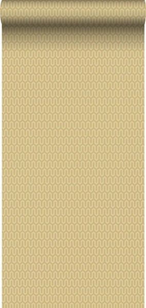 Borastapeter Tapete geometrisches Motiv Gelb - 53 cm x 10.05 m - 660759
