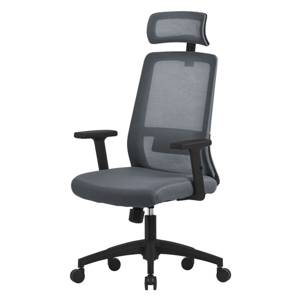 ML-Design Bürostuhl ergonomisch, Grau, Mesh, | HORNBACH