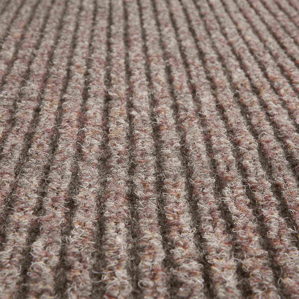 Detailansicht einer gerippten Teppichmatte