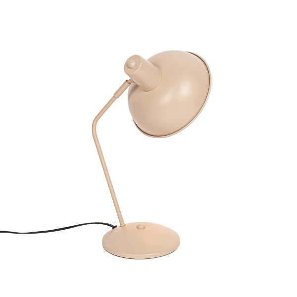 Schreibtischlampe mit rundem Lampenschirm