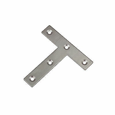 T-förmiger Beschlag aus Metall mit Löchern zur Befestigung