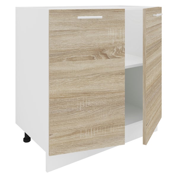 Küchenschrank B 80 cm Unterschrank Drehtüren Esilo