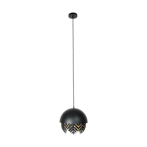 Lucande Pendelleuchte Aparas (Design, Modern) in Schwarz aus Metall (1 flammig E27) - Design-Hängeleuchte Esstischlampe Hängelampe Hängeleuchte Wohnzimmerleuchte