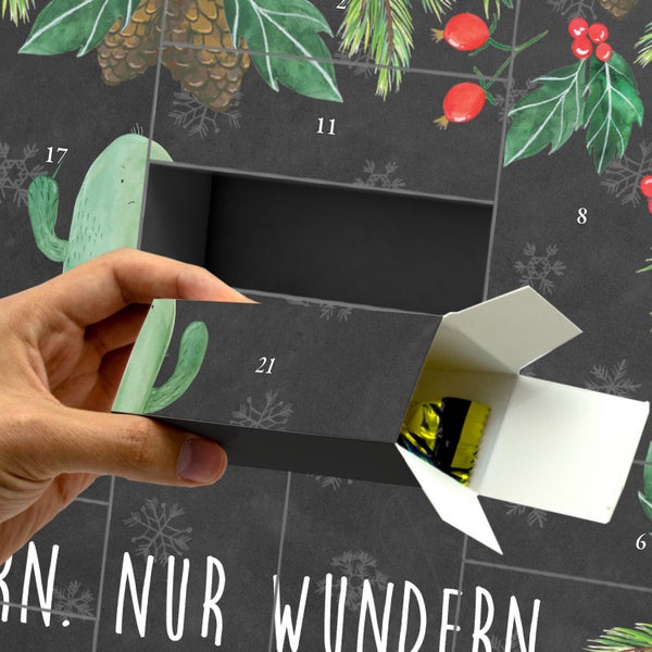 Mr. & Mrs. Panda Befüllbarer Adventskalender Kaktus Wut - Schwarz