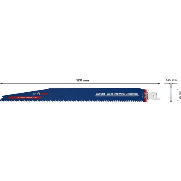 Bosch 10x Expert Wood with Metal Demolition S 1267 XHM Säbelsägeblatt - 2608900402