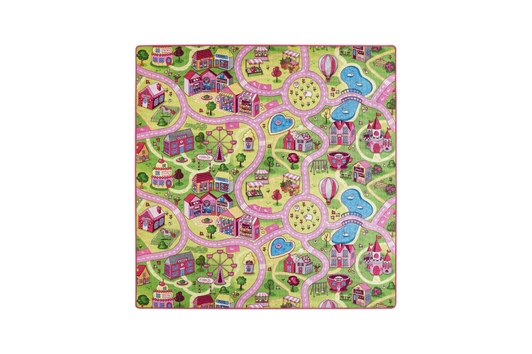 Kinderteppich Sweet Village 200 x 200 cm in multi