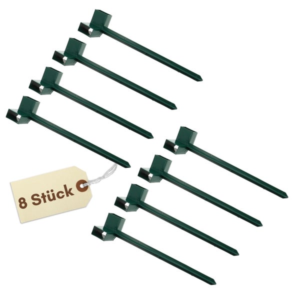 Acht Stück Pflanzenstecker aus Kunststoff