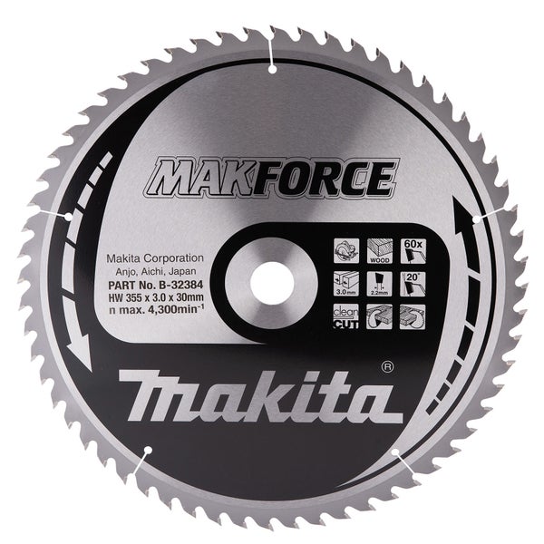Makita MAKFORCE Sägeblatt 355x30x60Z - B-32384