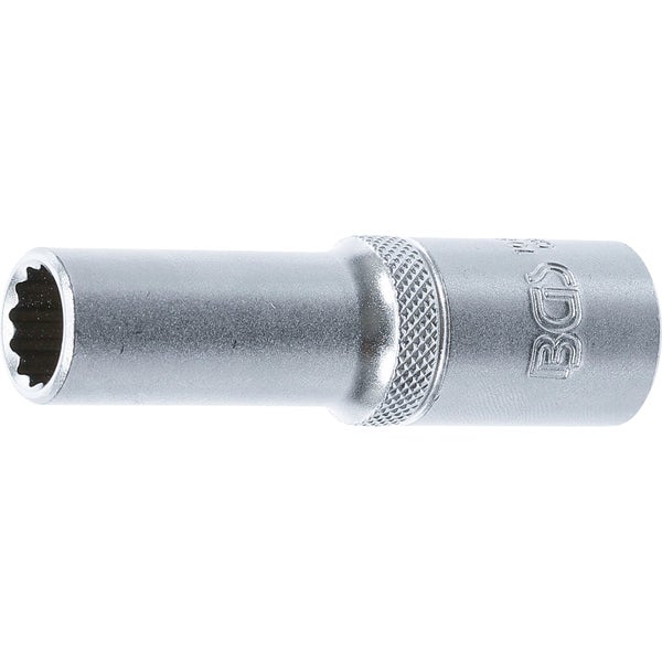 BGS Steckschlüssel-Einsatz Zwölfkant tief Antrieb Innenvierkant 12,5 mm (1/2) SW 12 mm - 10662