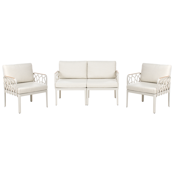 Gartensofa Set 4-Sitzer ERICHE Hellbeige