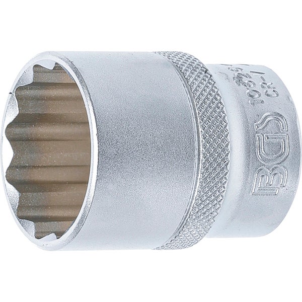 BGS Steckschlüssel-Einsatz Zwölfkant Antrieb Innenvierkant 12,5 mm (1/2) SW 26 mm - 10626