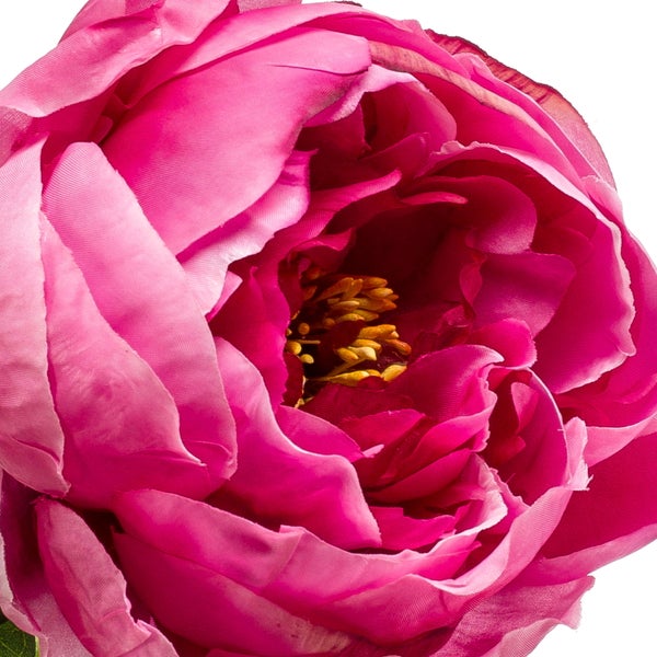 Künstliche Pfingstrose in Pink aus Textil.