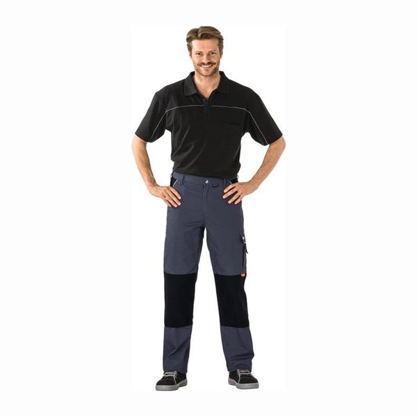 Planam Bundhose Canvas 320 Größe 52 grau / schwarz - 2123052