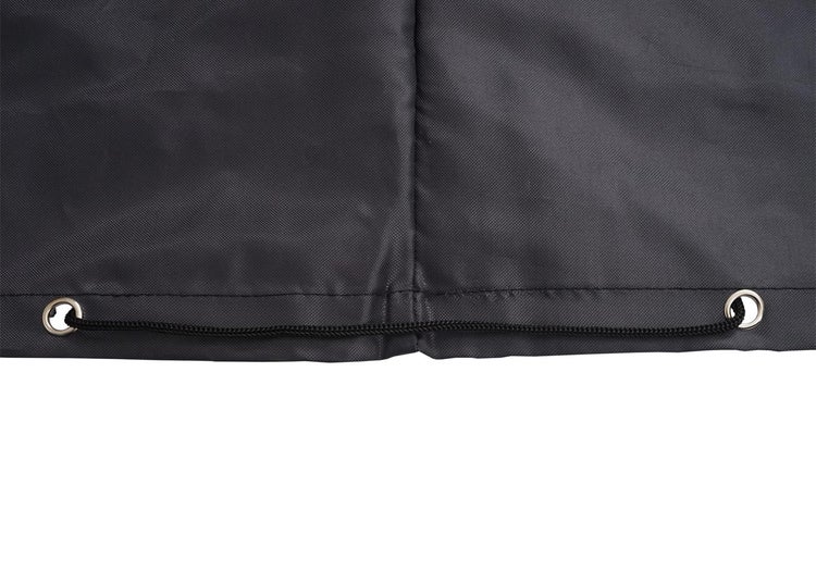 Detailaufnahme einer Schutzhülle mit Kordelzug