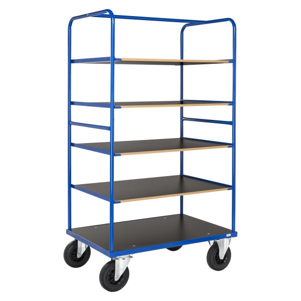 Etagenwagen mit fünf Böden und Rollen