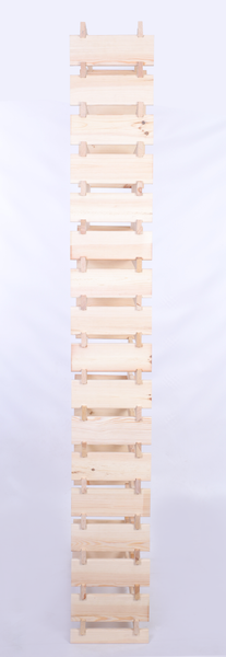 Weinregal VINOTECA FLEX PRO HxBxT 233x84x28cm136 Flaschen auf 17 Ebenen Massives Kiefernholz Natur unbehandelt