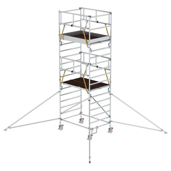 MUNK Rollgerüst SG mit Doppelplattform 1,35x1,80m und Ausleger 6,47m AH