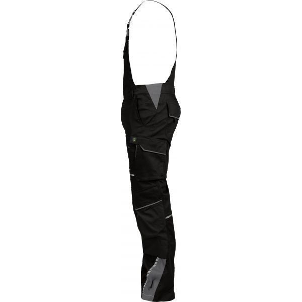 Leibwächter Latzhose Arbeitshose, schwarz grau Gr. 26 Herren