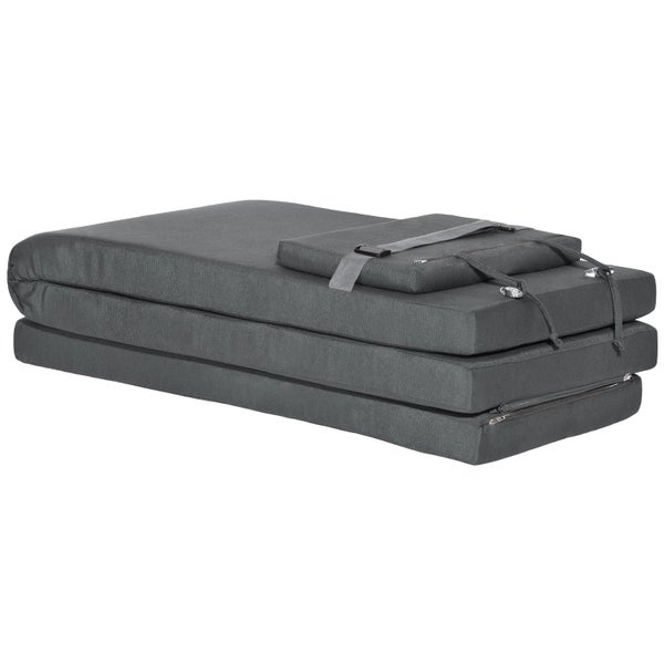 Beautissu Loftlux DC Deckchairauflage 175x45x5cm Graphitgrau