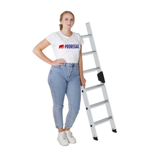 PROREGAL Stufen-Anlegeleiter Ohne Traverse 6 Stufen