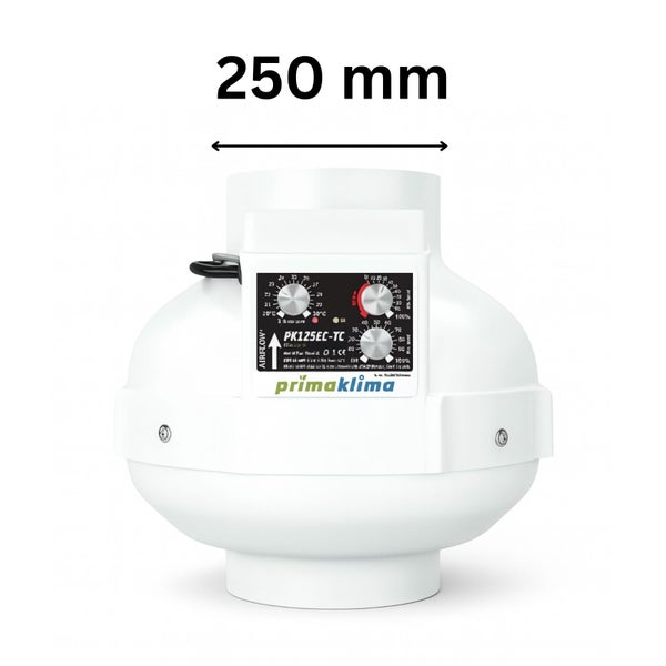 Prima Klima Rohrventilator mit 250 Millimeter Durchmesser