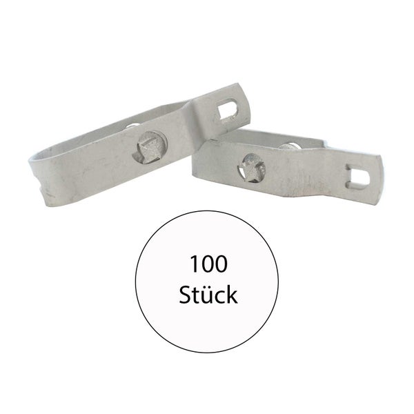 Rohrschelle aus Metall, Set mit 100 Stück