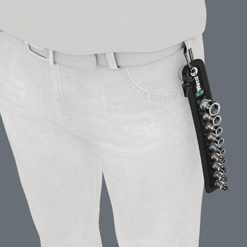 Wera Belt 4 Zyklop Steckschlüssel-Satz 9tlg. 1/4 Antrieb - 003883