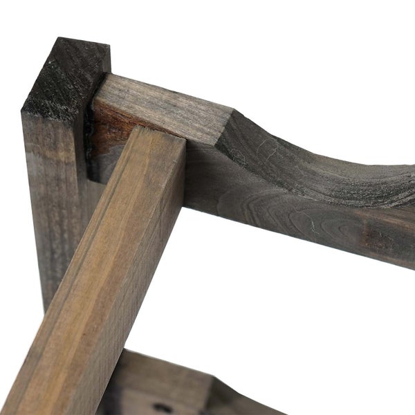 Detailansicht eines Holzgestells
