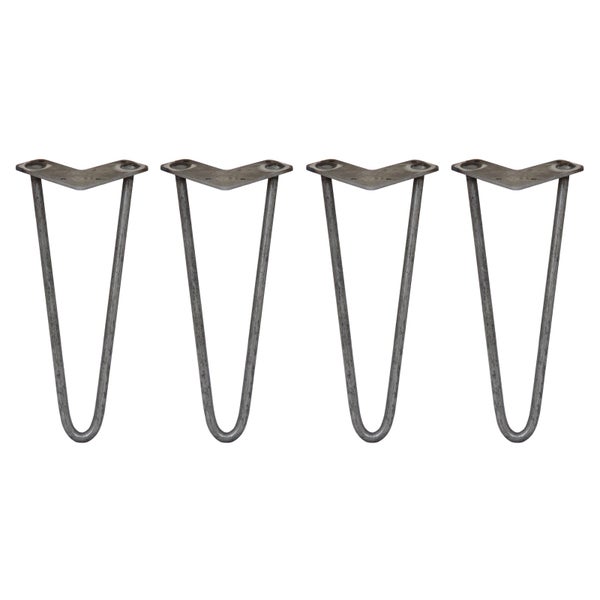 4 x 30.5cm Hairpin Tischbeine 2 Streben