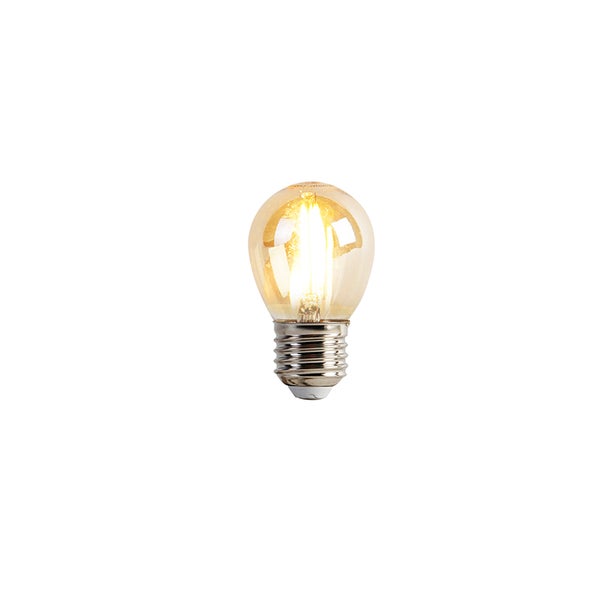 5er Set E27 dimmbare LED-Glühbirnen P45 Goldline 3,5W 330lm 2100K