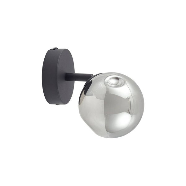 Lindby Wandleuchte, Wandlampe Innen Valentina (Modern) in Schwarz aus Metall (1 flammig G9) - Wandstrahler Wandbeleuchtung Schlafzimmer / Wohnzimmer Wohnzimmerleuchte